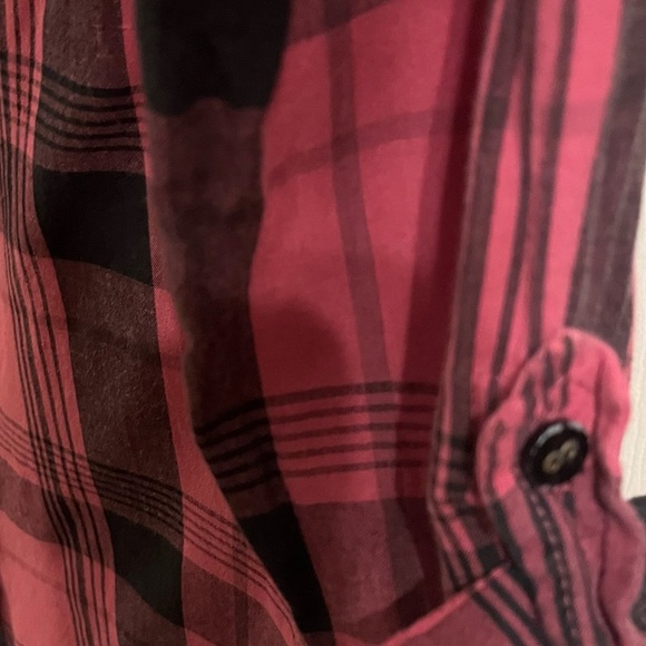 Element pink plaid cotton top S - Picture 5 of 7